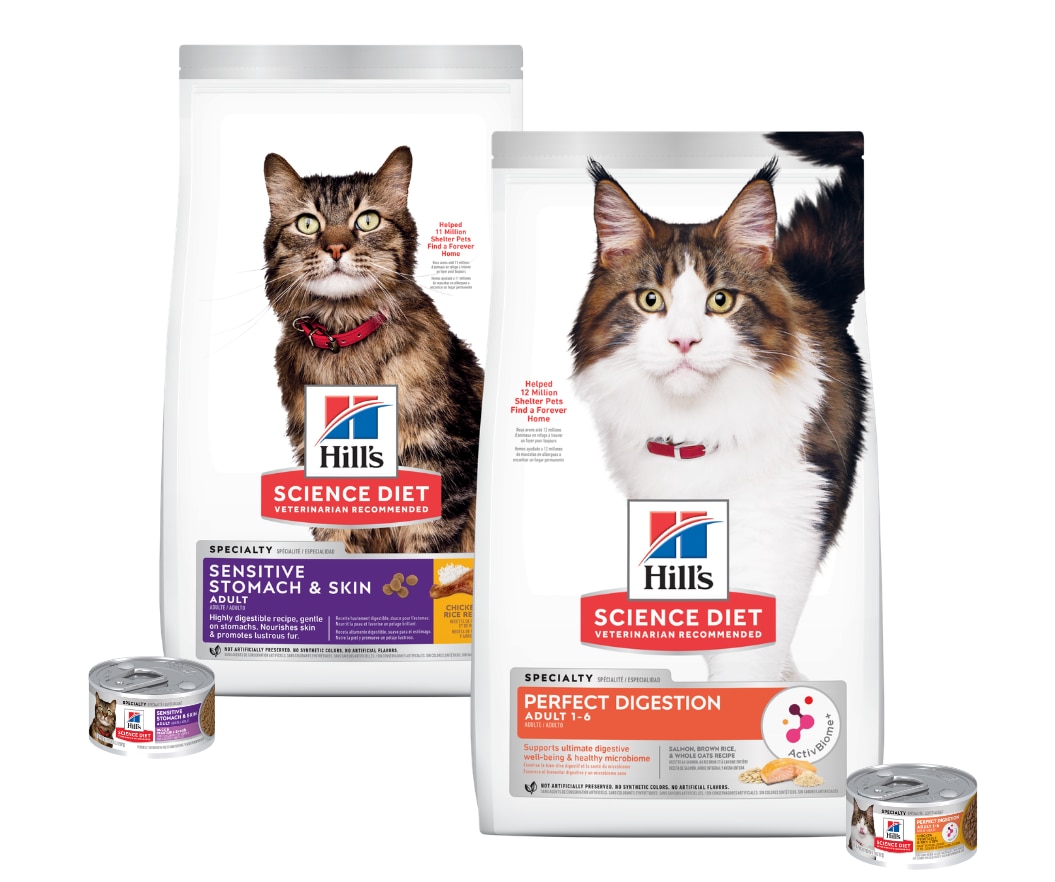Science light and perfect weight cat food