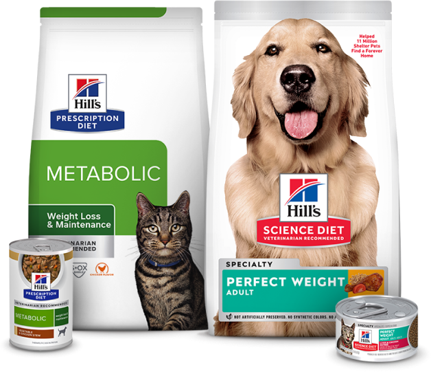 Metabolic Dry and Perfect Weight Adult Cat  Dry and Wet Food